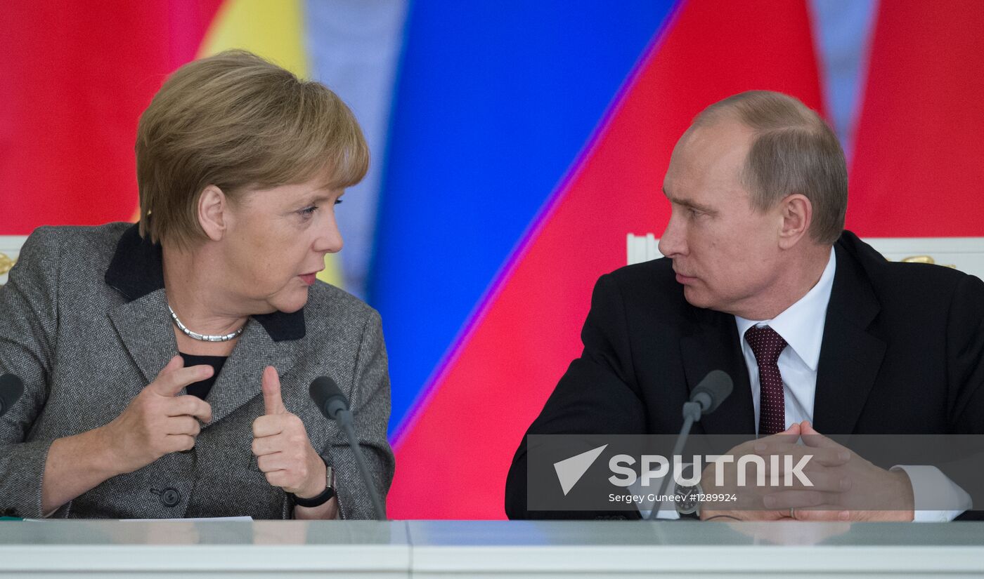 Russian-German bilateral talks in the Kremlin