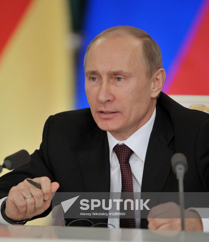 Russian-German bilateral talks in the Kremlin
