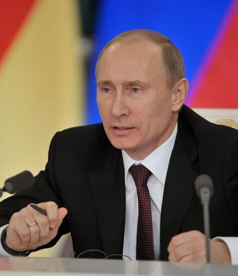 Russian-German bilateral talks in the Kremlin