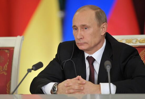 Russian-German bilateral talks in the Kremlin