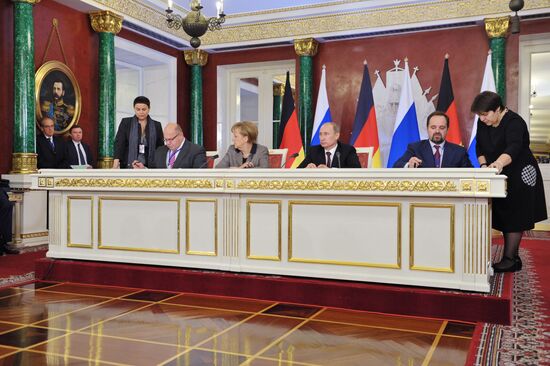 Russian-German bilateral talks in the Kremlin