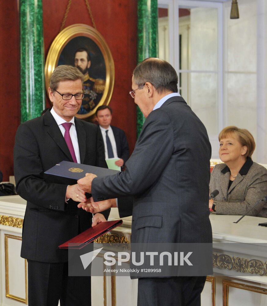 Russian and German interstate consultations in Kremlin