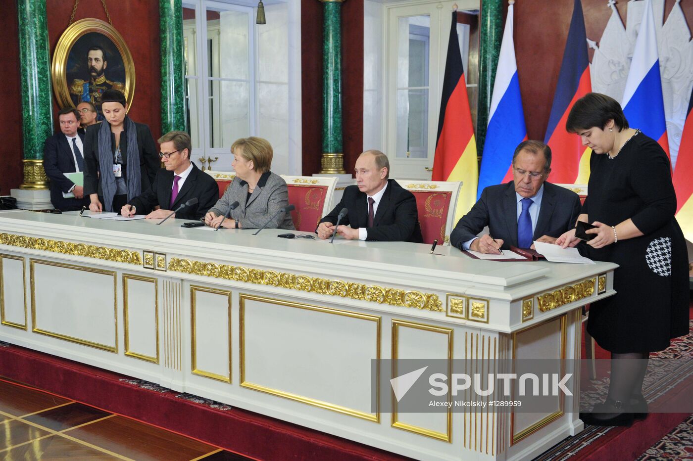 Russian-German bilateral talks in the Kremlin