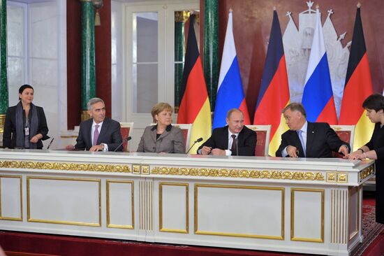 Russian-German bilateral talks in the Kremlin