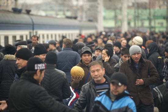 Trains from Central Asia arrive in Moscow