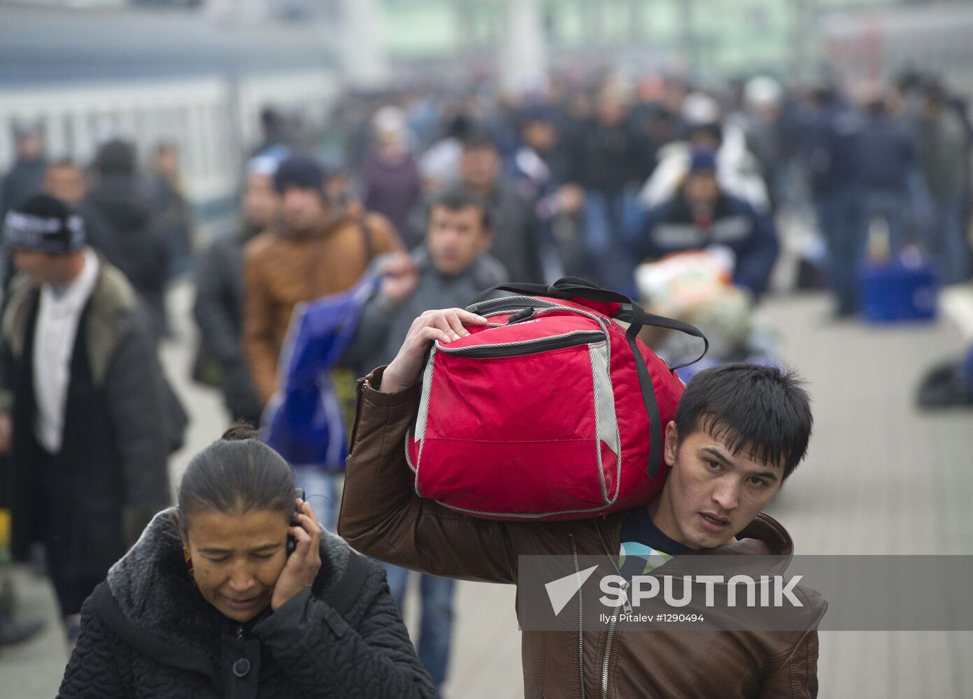 Trains from Central Asia arrive in Moscow