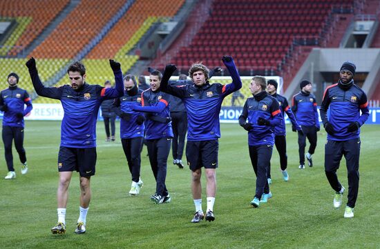Football: FC Barcelona training