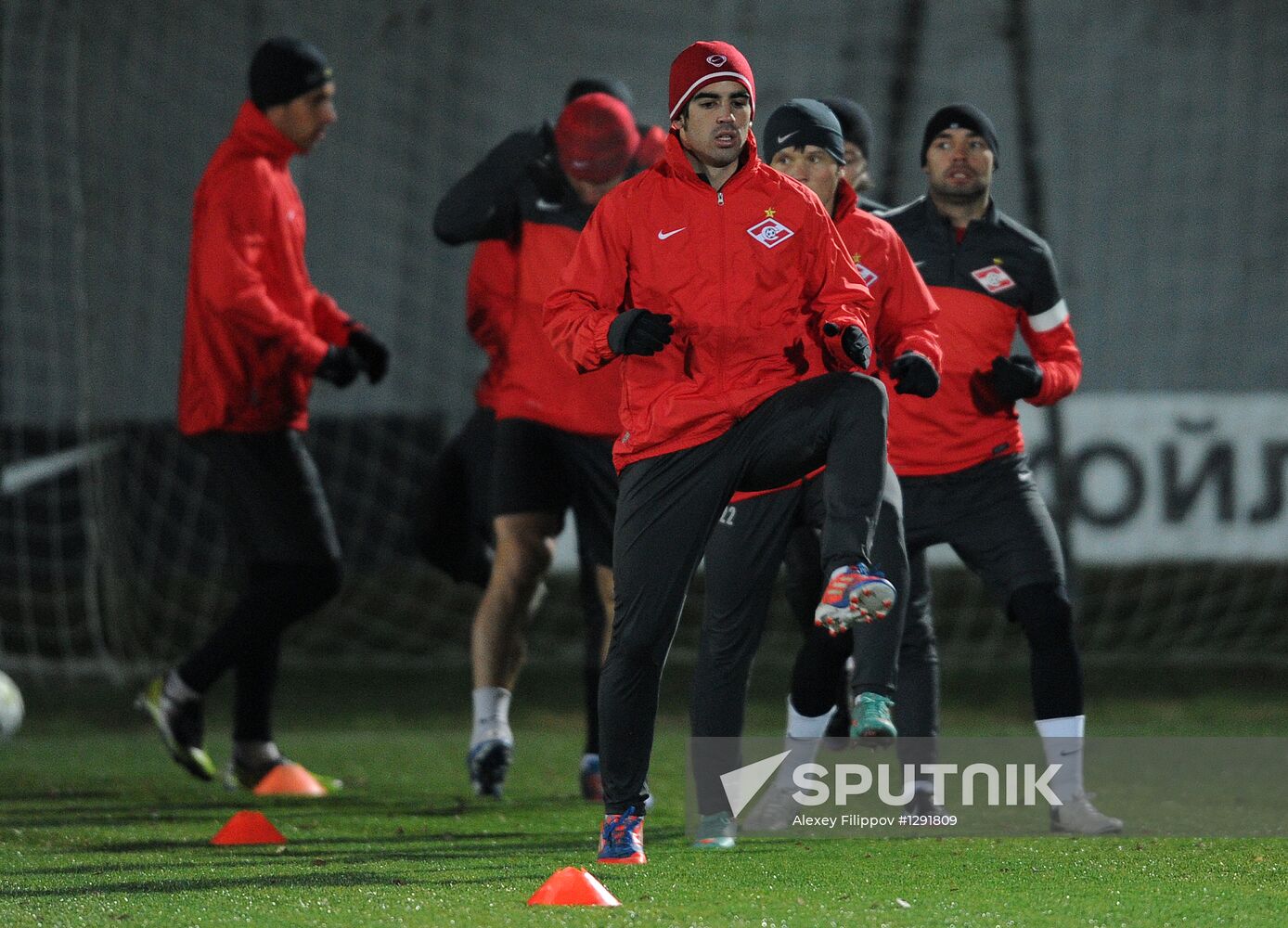 Football. FC Spartak holds training session