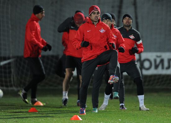 Football. FC Spartak holds training session