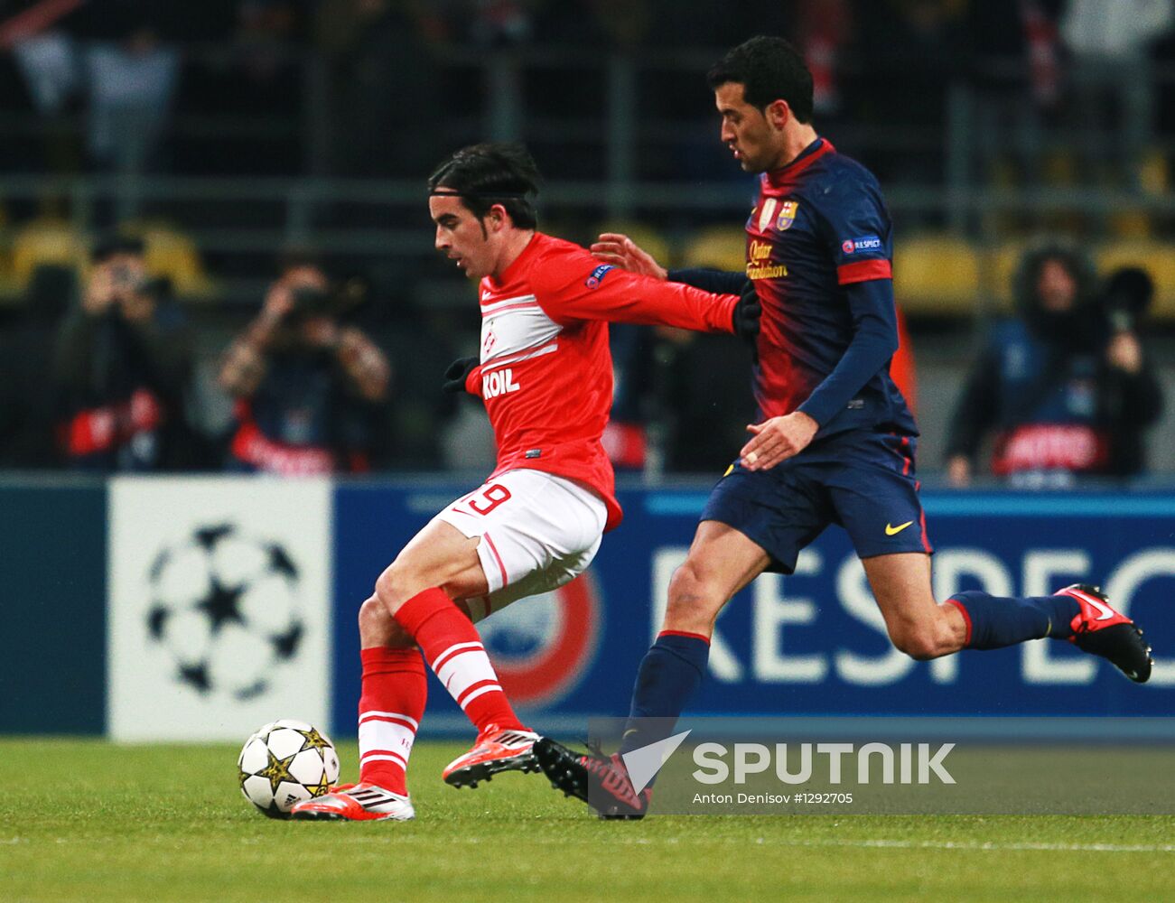 Football. UEFA Europa League. Spartak vs. Barcelona