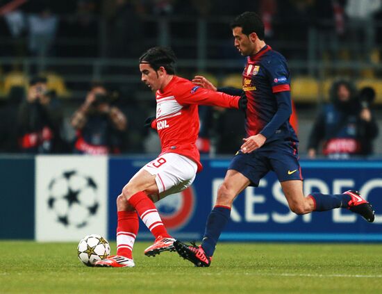 Football. UEFA Europa League. Spartak vs. Barcelona