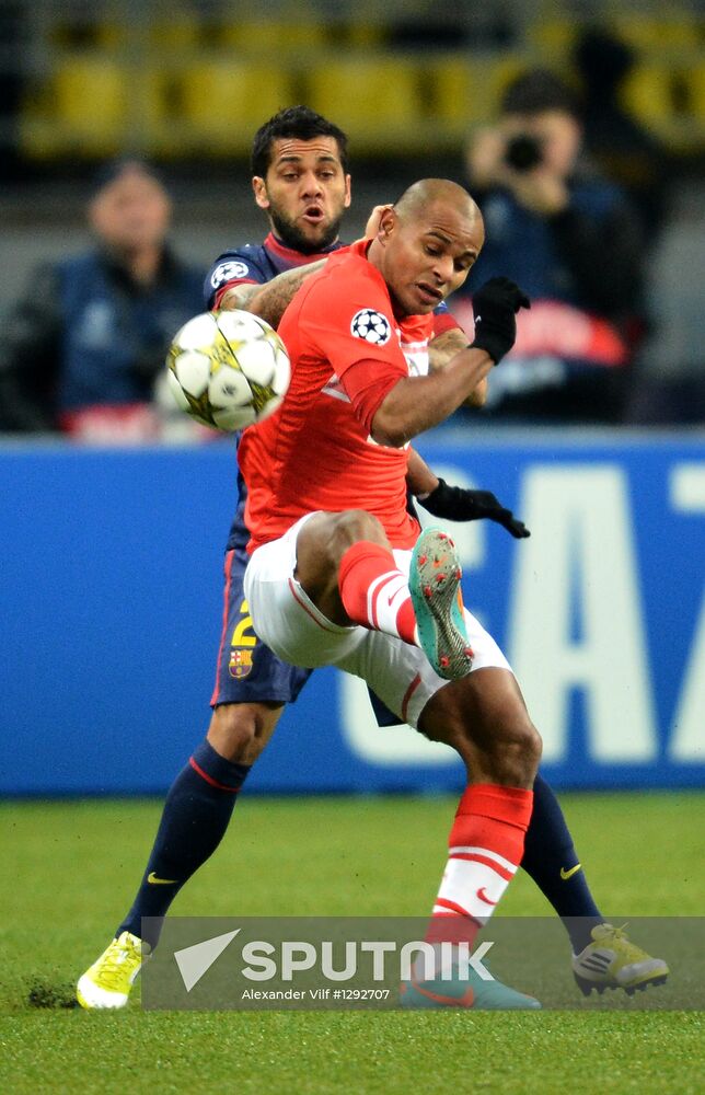 Football. UEFA Europa League. Spartak vs. Barcelona