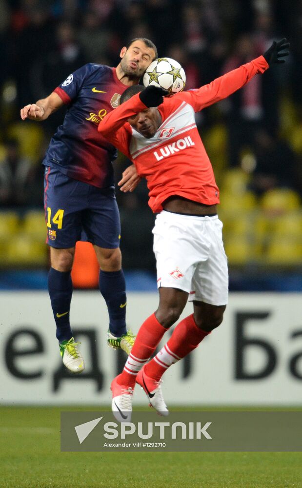 Football. UEFA Europa League. Spartak vs. Barcelona
