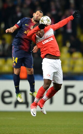Football. UEFA Europa League. Spartak vs. Barcelona