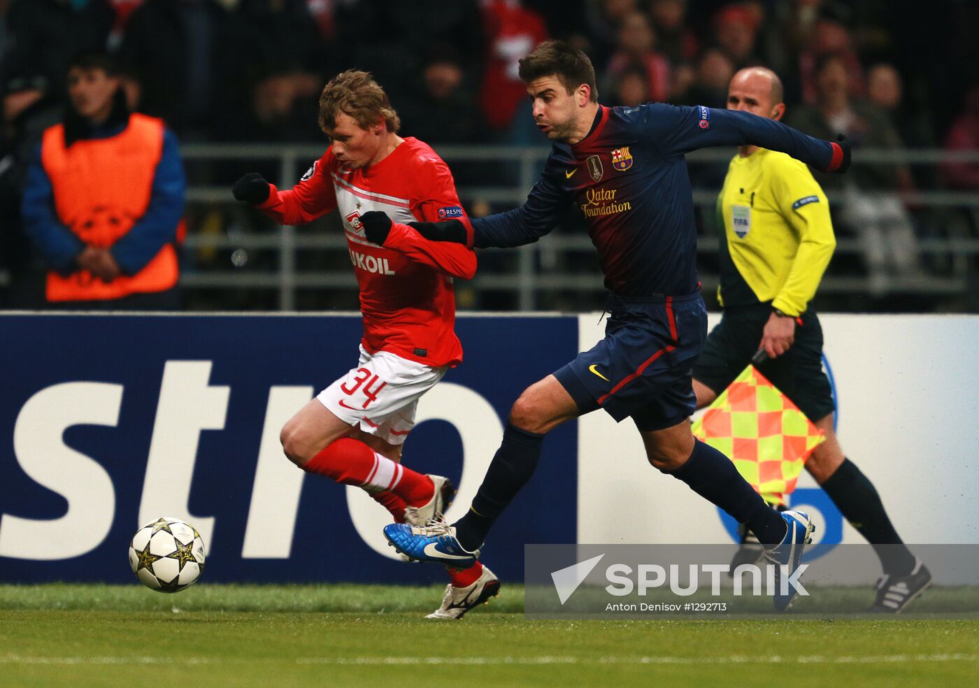 Football. UEFA Europa League. Spartak vs. Barcelona