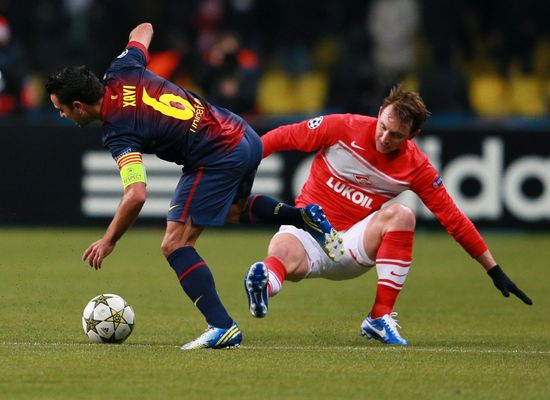 Football. UEFA Europa League. Spartak vs. Barcelona