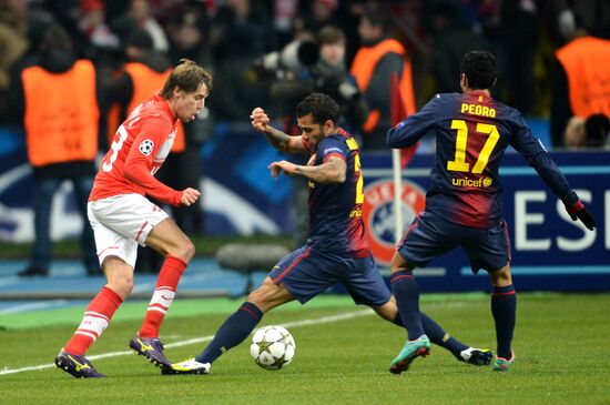 Football. UEFA Europa League. Spartak vs. Barcelona