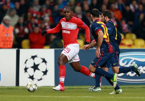 Football. UEFA Europa League. Spartak vs. Barcelona