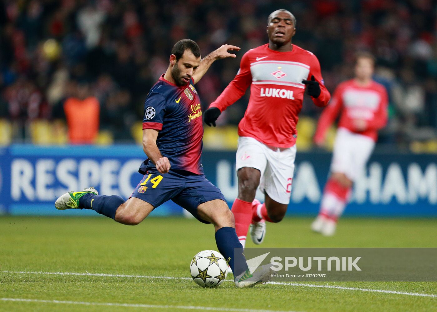 Football. UEFA Europa League. Spartak vs. Barcelona