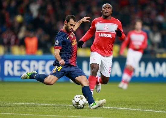 Football. UEFA Europa League. Spartak vs. Barcelona