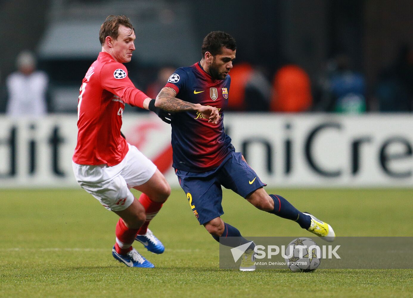 Football. UEFA Europa League. Spartak vs. Barcelona