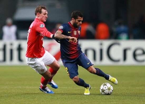 Football. UEFA Europa League. Spartak vs. Barcelona