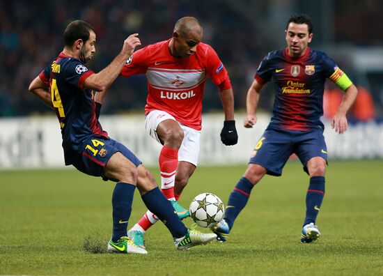 Football. UEFA Europa League. Spartak vs. Barcelona
