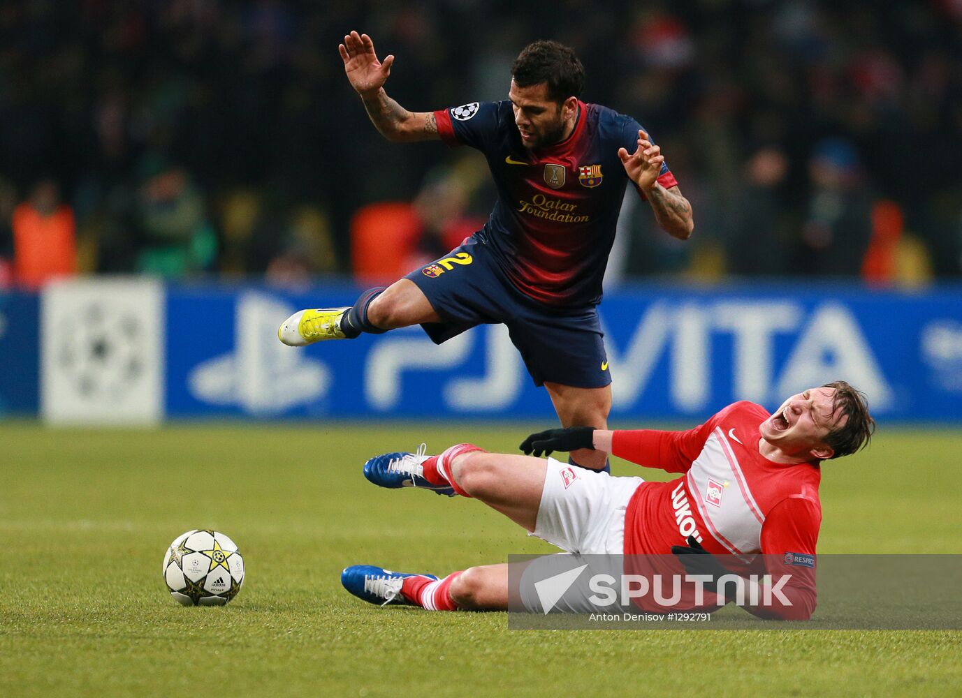 Football. UEFA Europa League. Spartak vs. Barcelona