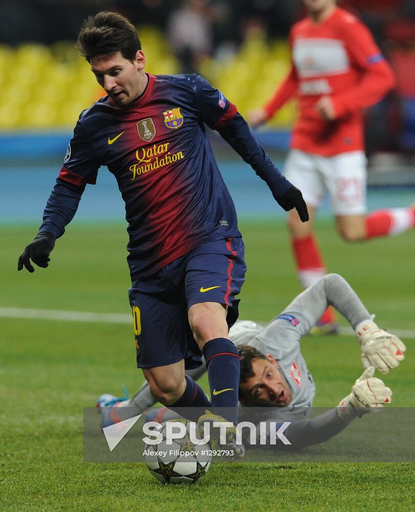 Football. UEFA Europa League. Spartak vs. Barcelona
