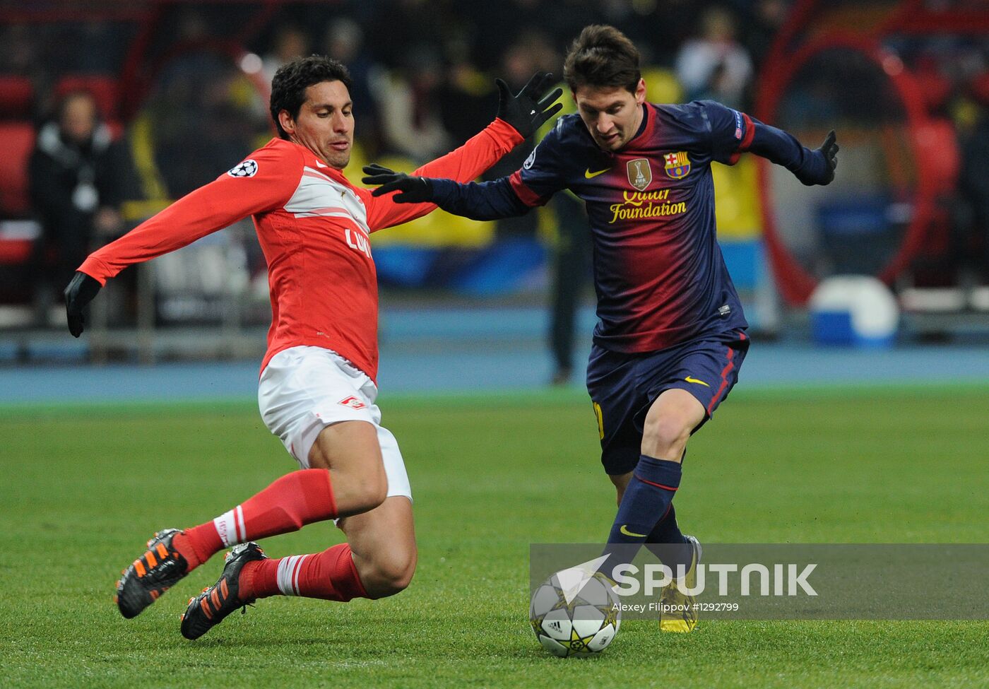 Football. UEFA Europa League. Spartak vs. Barcelona