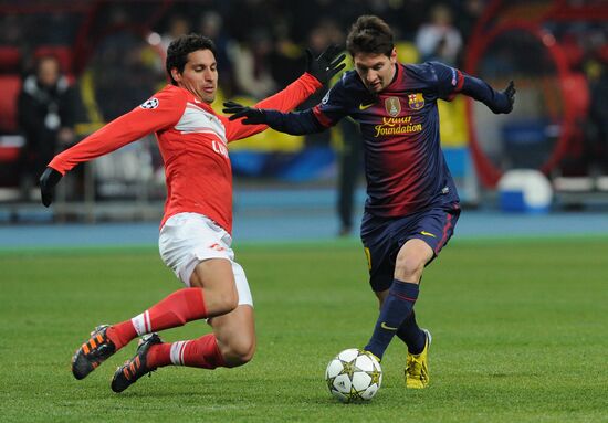 Football. UEFA Europa League. Spartak vs. Barcelona