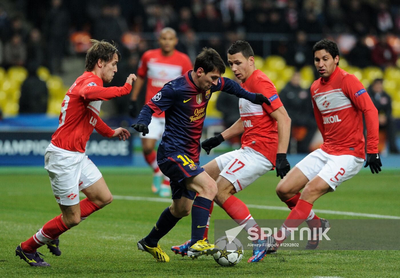 Football. UEFA Europa League. Spartak vs. Barcelona
