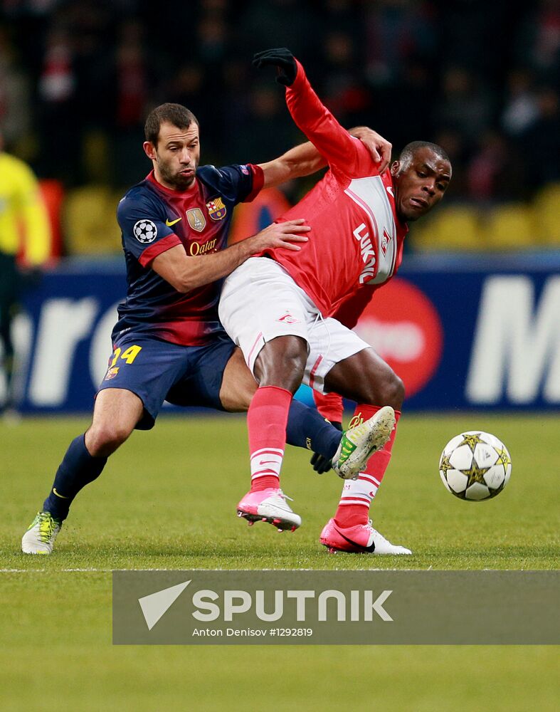 Football. UEFA Europa League. Spartak vs. Barcelona