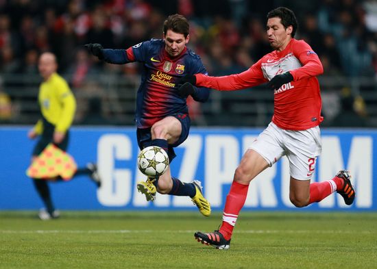 Football. UEFA Europa League. Spartak vs. Barcelona