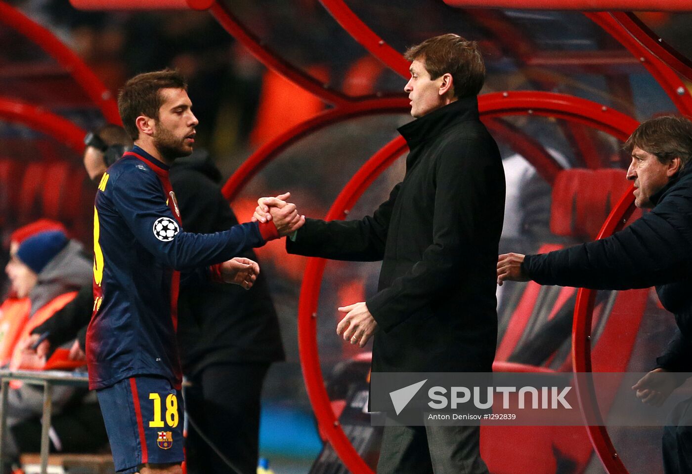 Football. UEFA Europa League. Spartak vs. Barcelona