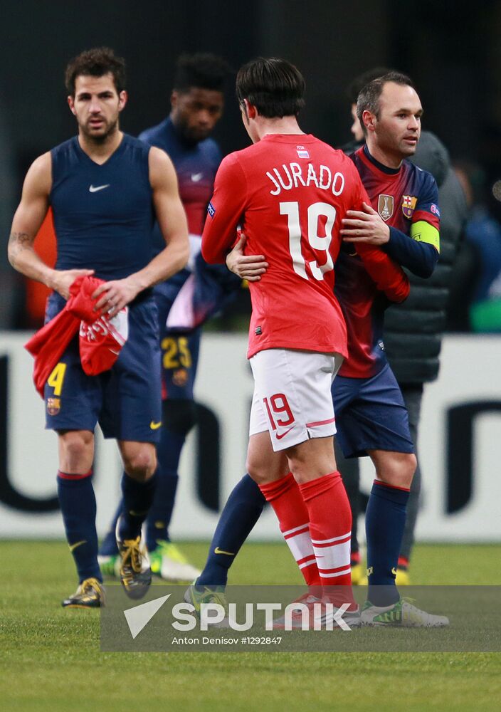 Football. UEFA Europa League. Spartak vs. Barcelona
