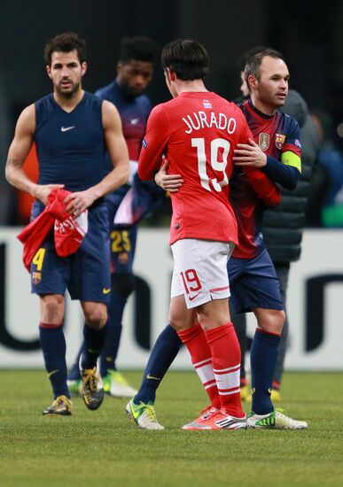 Football. UEFA Europa League. Spartak vs. Barcelona