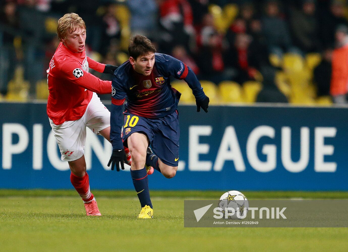 Football. UEFA Europa League. Spartak vs. Barcelona