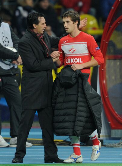 Football. UEFA Europa League. Spartak vs. Barcelona