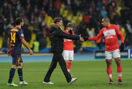 Football. UEFA Europa League. Spartak vs. Barcelona