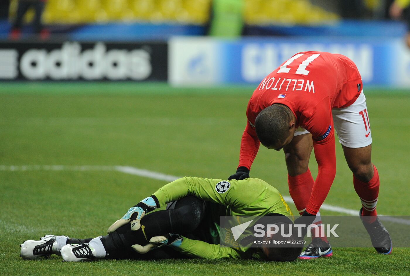 Football. UEFA Europa League. Spartak vs. Barcelona