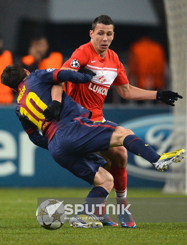 Football. UEFA Europa League. Spartak vs. Barcelona