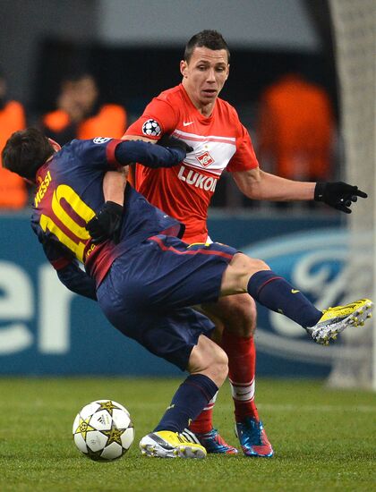 Football. UEFA Europa League. Spartak vs. Barcelona