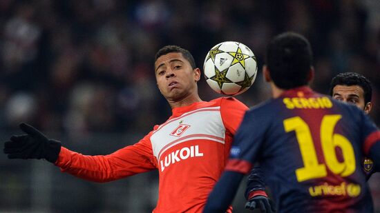 Football. UEFA Champions League. Spartak vs. Barcelona
