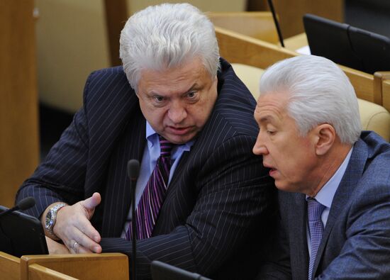 Russian State Duma holds plenary session