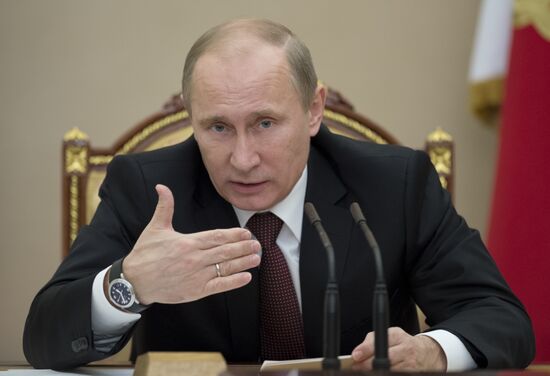 Vladimir Putin chairs Security Council's meeting