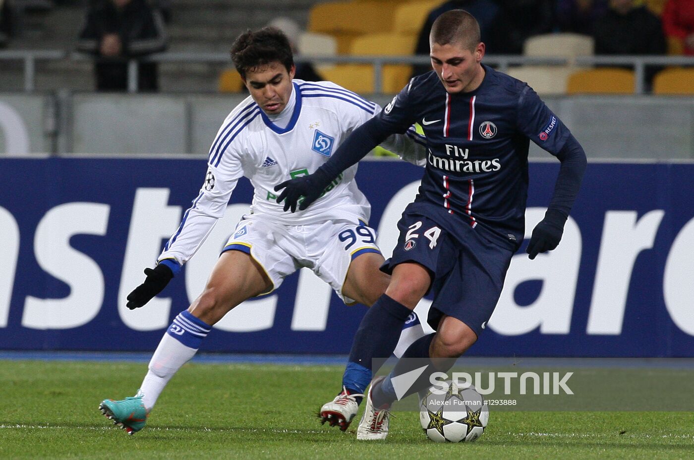 Football Champions League. Dynamo vs. PSG