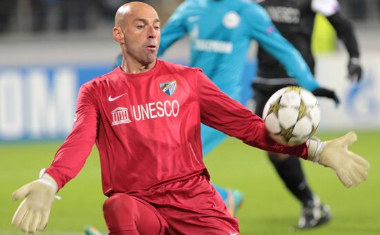 Malaga's goalkeeper Wilfredo Caballero