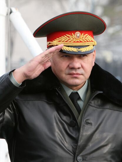 Russian Defense Minister Sergey Shoigu visits Vladivostok