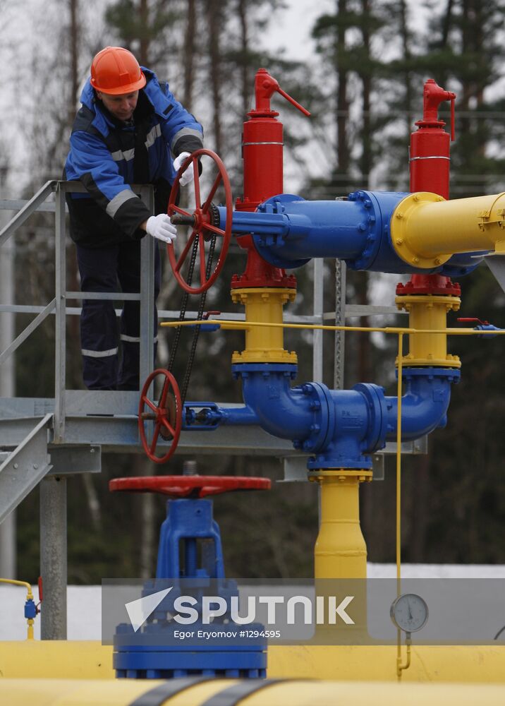 Gazprom's gas distribution station Zapadnaya opened in Belarus